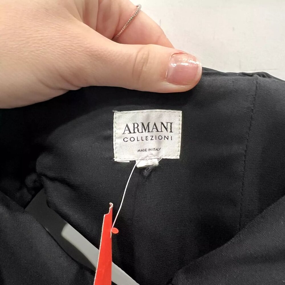 Armani Collezini Black Ruched Strapless Maxi Open Back Dress - Picture 10 of 12